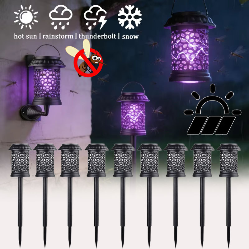 Camping Solar Lantern - 1-4PCS 3 in 1 Waterproof Solar