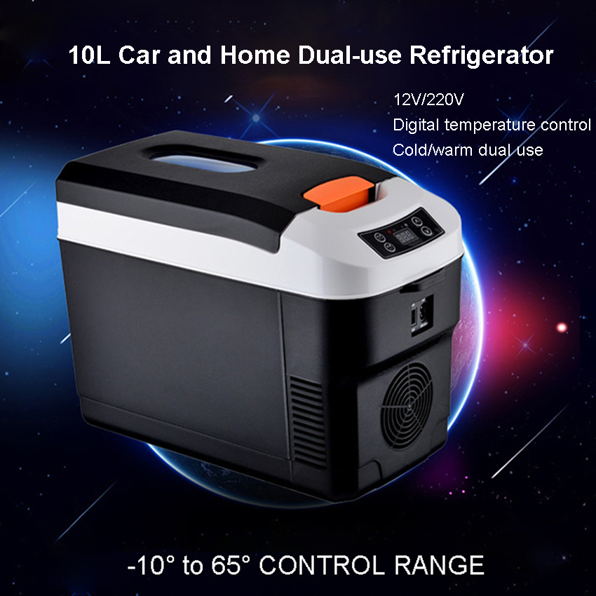 Outdoor Camping Fridge - 10L Small Refrigerator 12V 220V Car