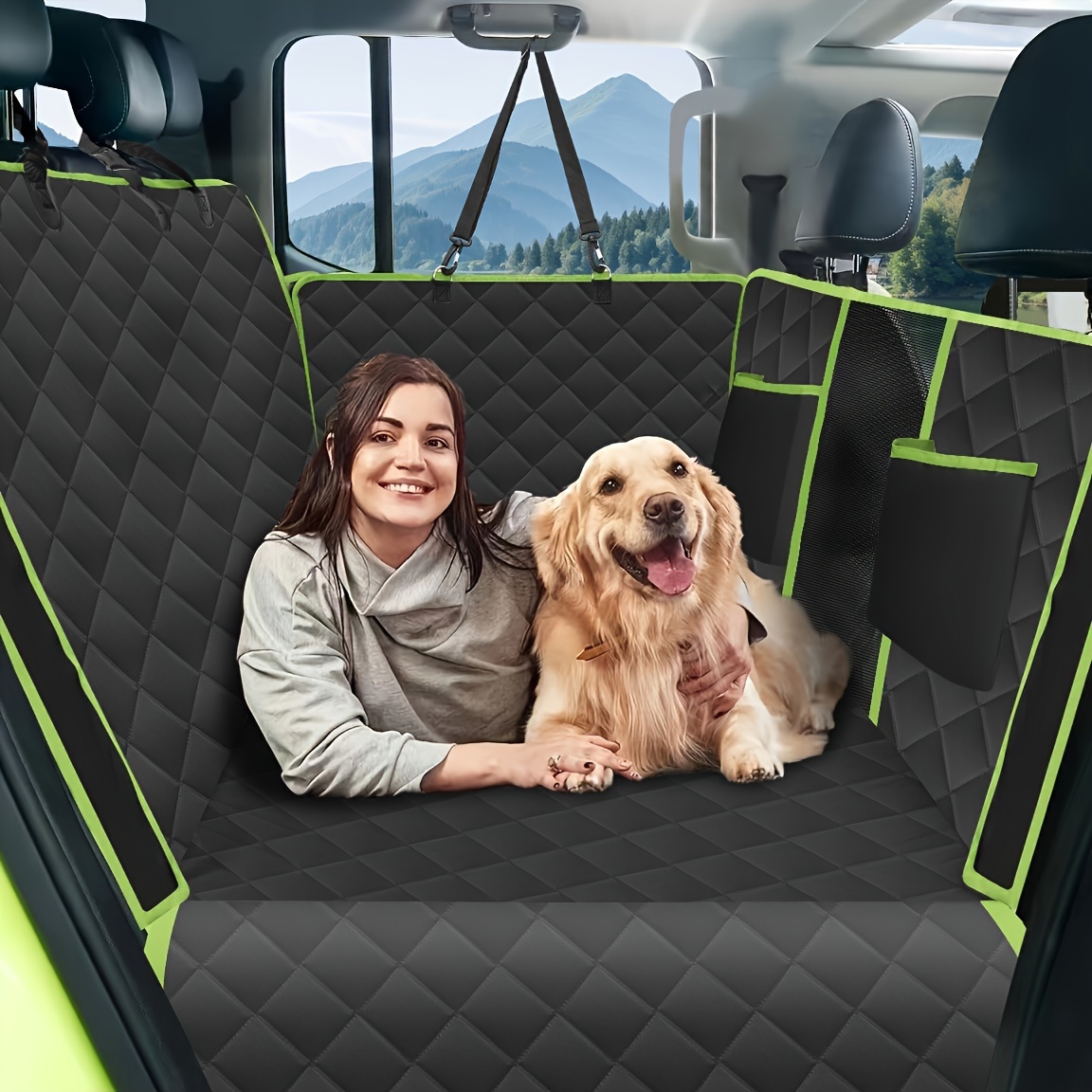 Camping Hammock - Back Seat Extender for Dogs, Foldable
