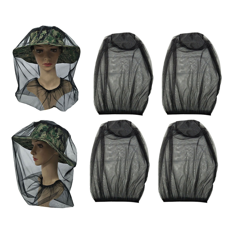 Outdoor Camping Mosquito Net - 4Pcs Mosquito Head Net Face Mesh