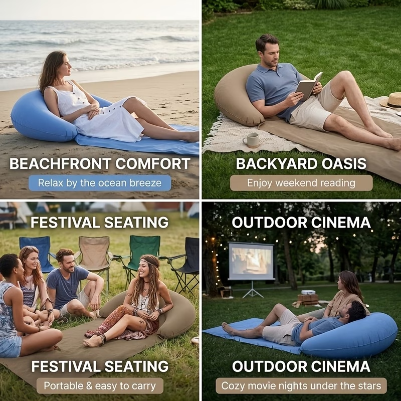 Outdoor Camping Rug - Outdoor Non-Sticky Beach Mat with Mattress
