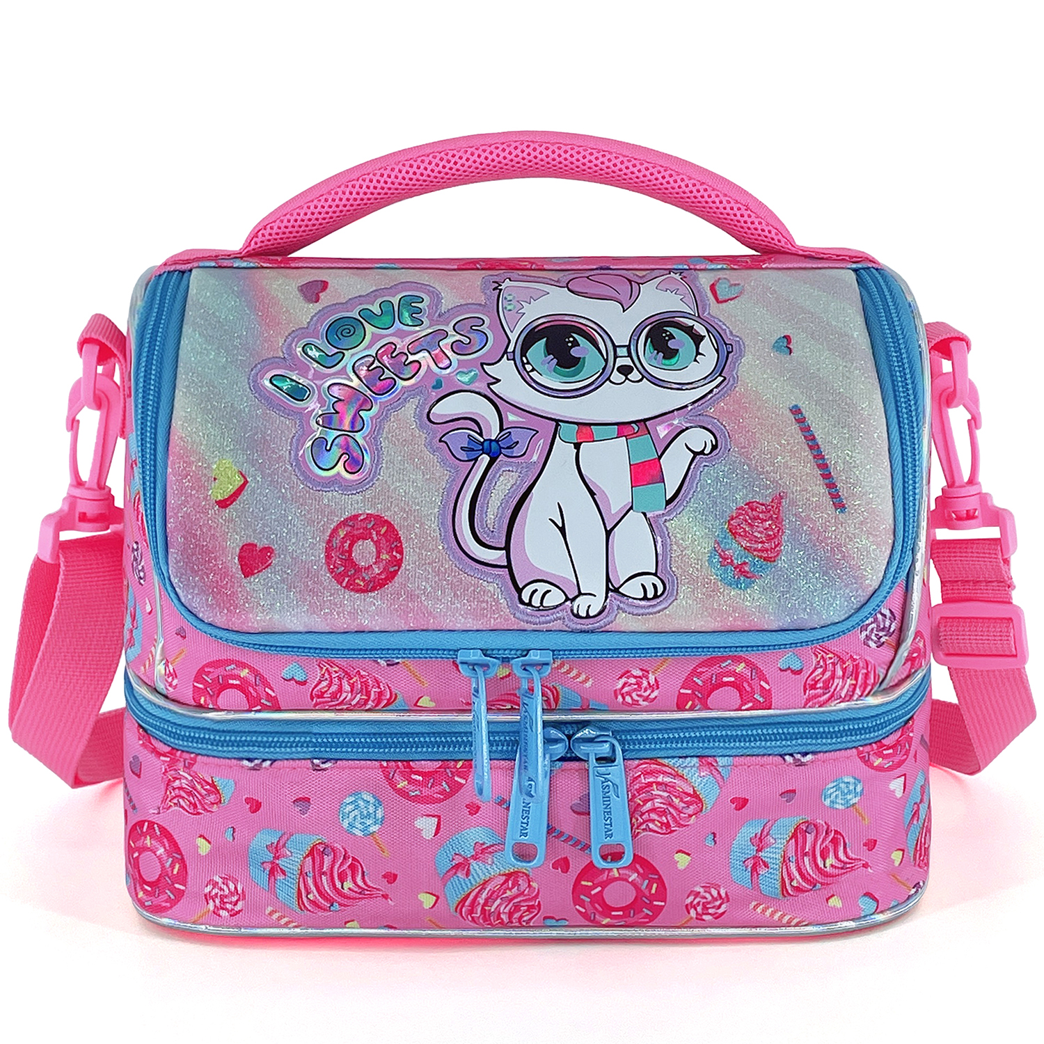 Outdoor Activities In Camping - Lunch Bag for Kids Large Capacity