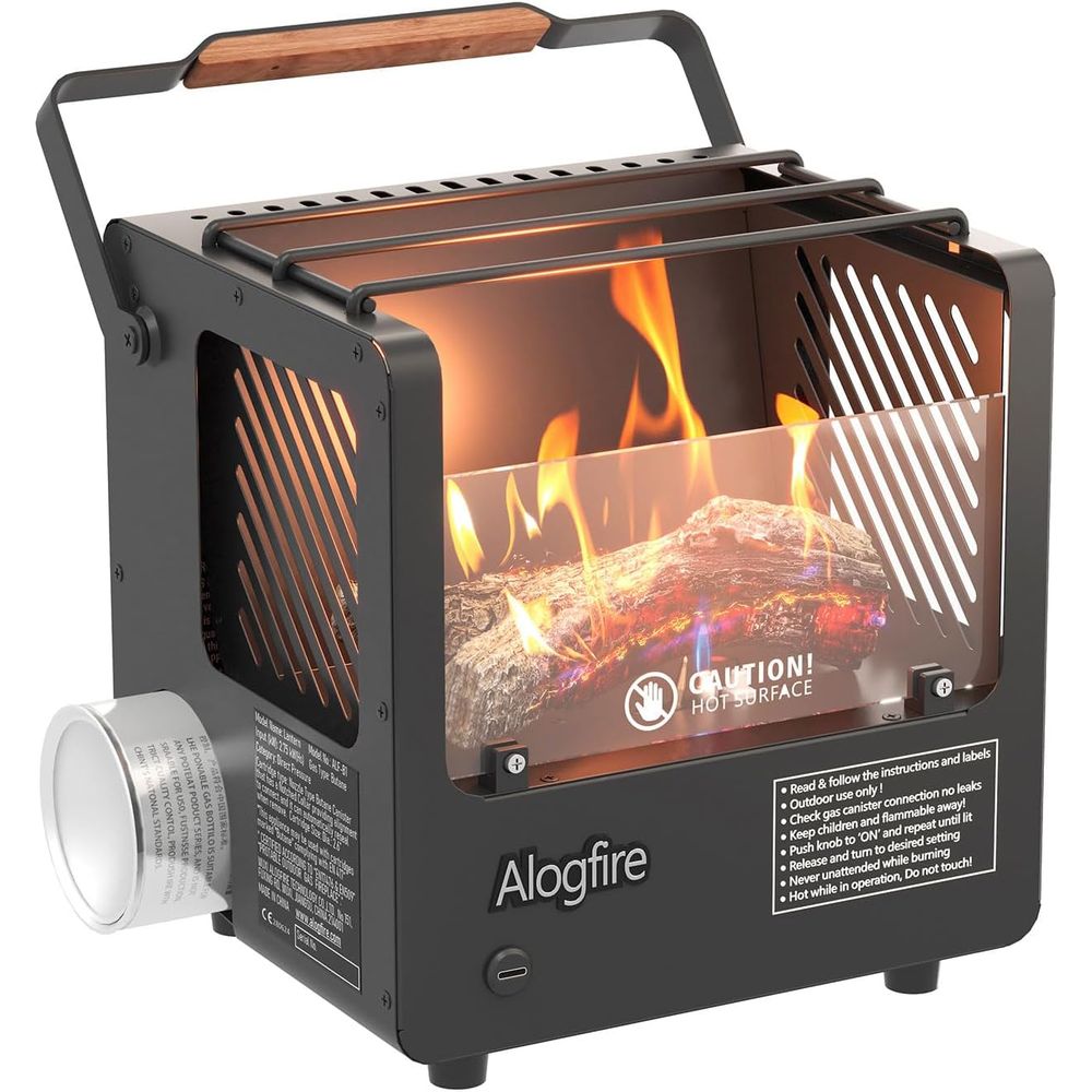 Outdoor Camping Gas Heater - Portable 3-in-1 Gas Fire Pit, 5200