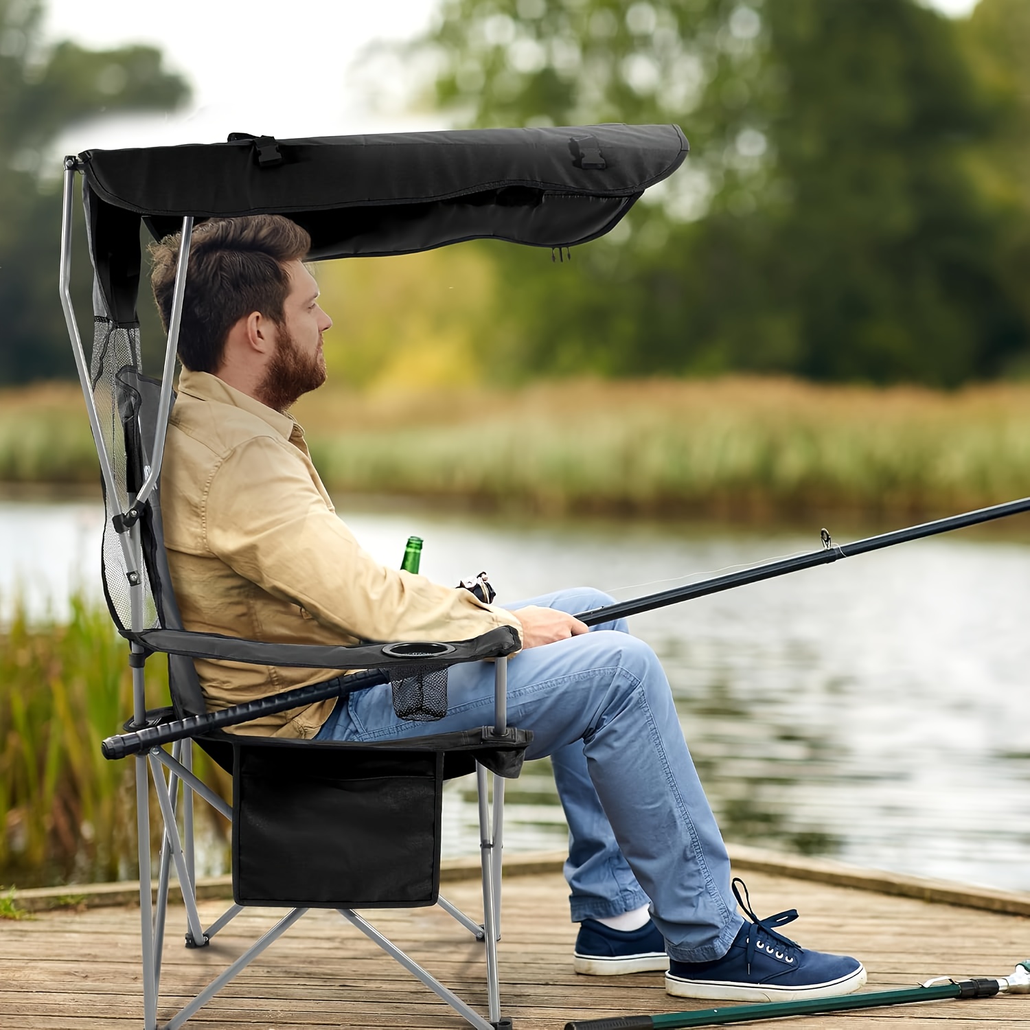 Camping Chairs, with Sunshade  - Outdoor Activities In Camping 评论和价格