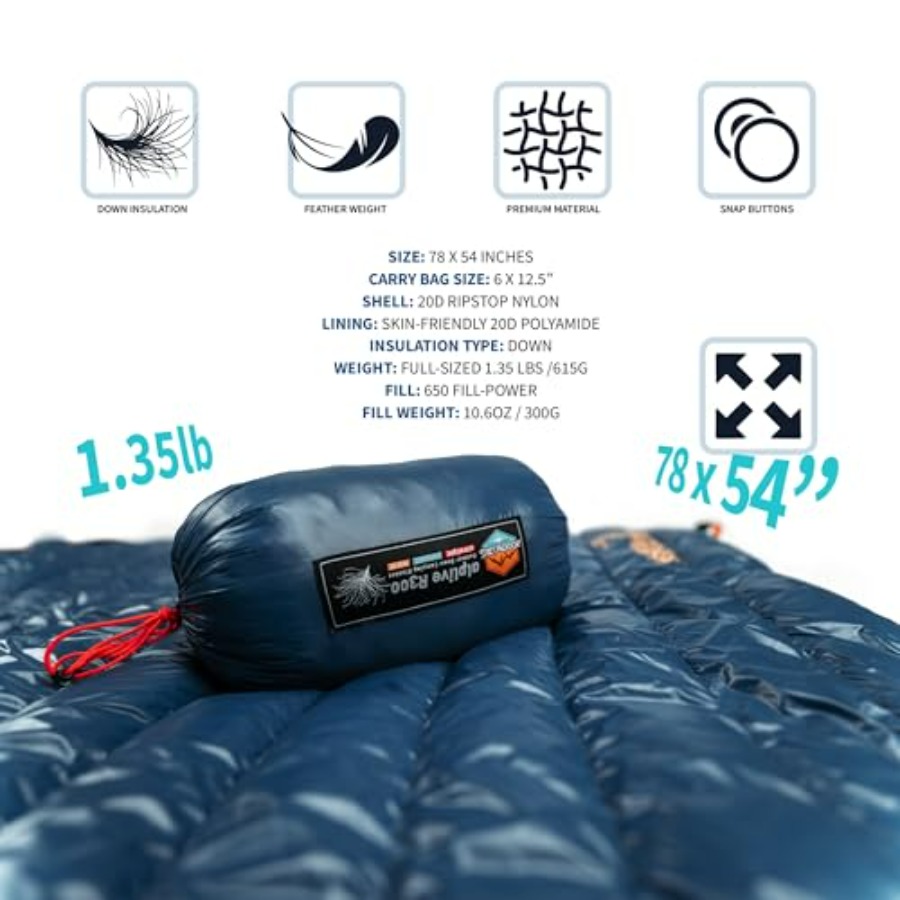 Ultralight Down Camping Blanke - Camping Hammock 评论和价格