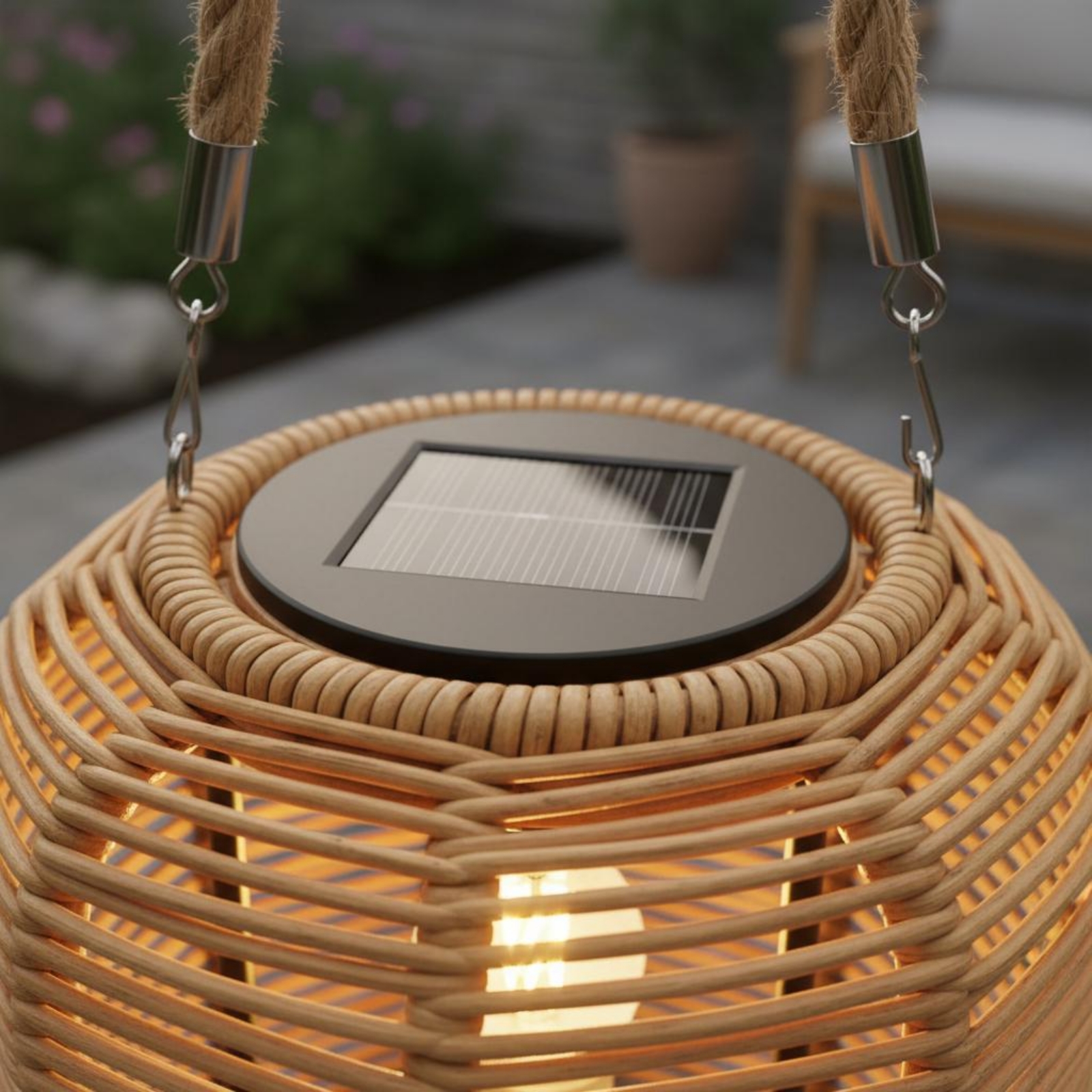 Handwoven Solar Lantern Braide - Camping Solar Lantern 评论和价格
