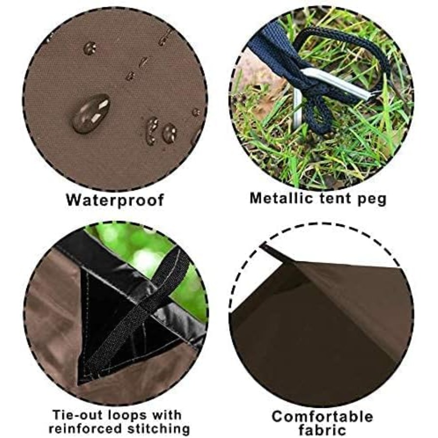 Tent Tarp, Picnic Mat Camping  - Camping Hammock 评论和价格