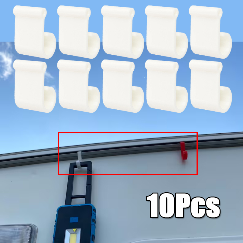 10Pcs Camping Awning Hook Clip - Camping Rope 评论和价格
