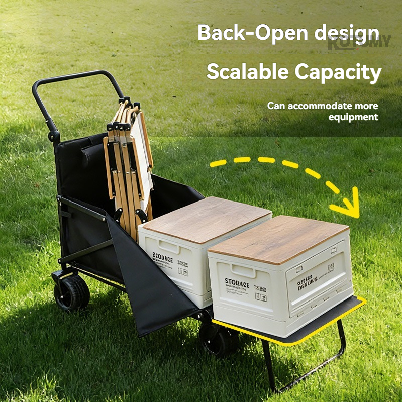 Foldable Camping Wagon with Ta - Outdoor Camping Trolley 评论和价格