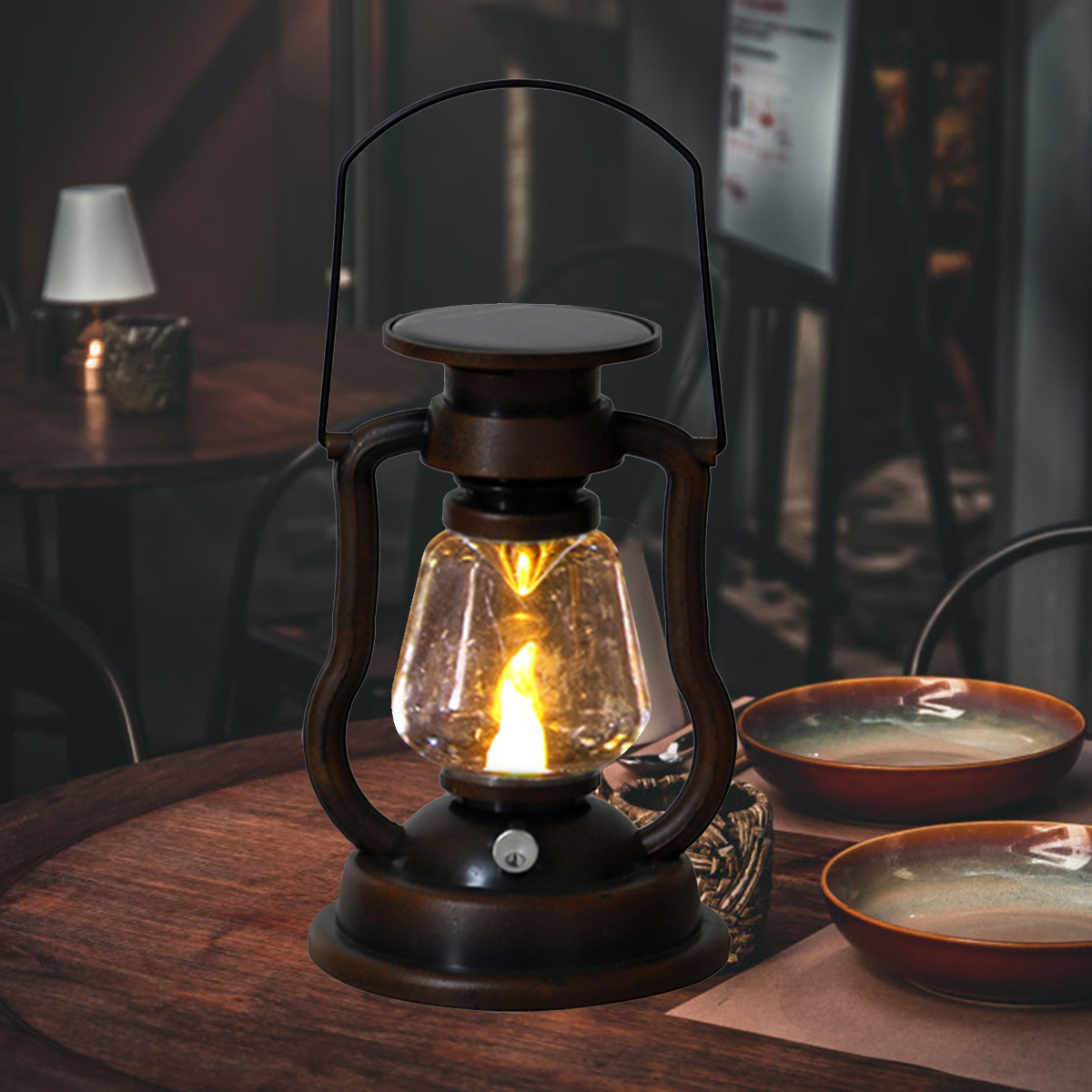 Atmosphere Light Retro LED Sol - Camping Solar Lantern 评论和价格