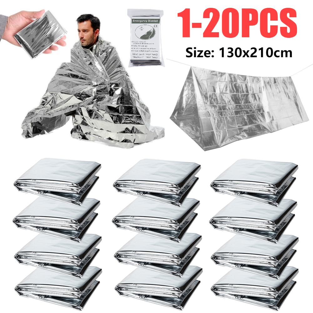 1-10PCS Emergency Thermal Blan - Outdoor Camping Rug 评论和价格