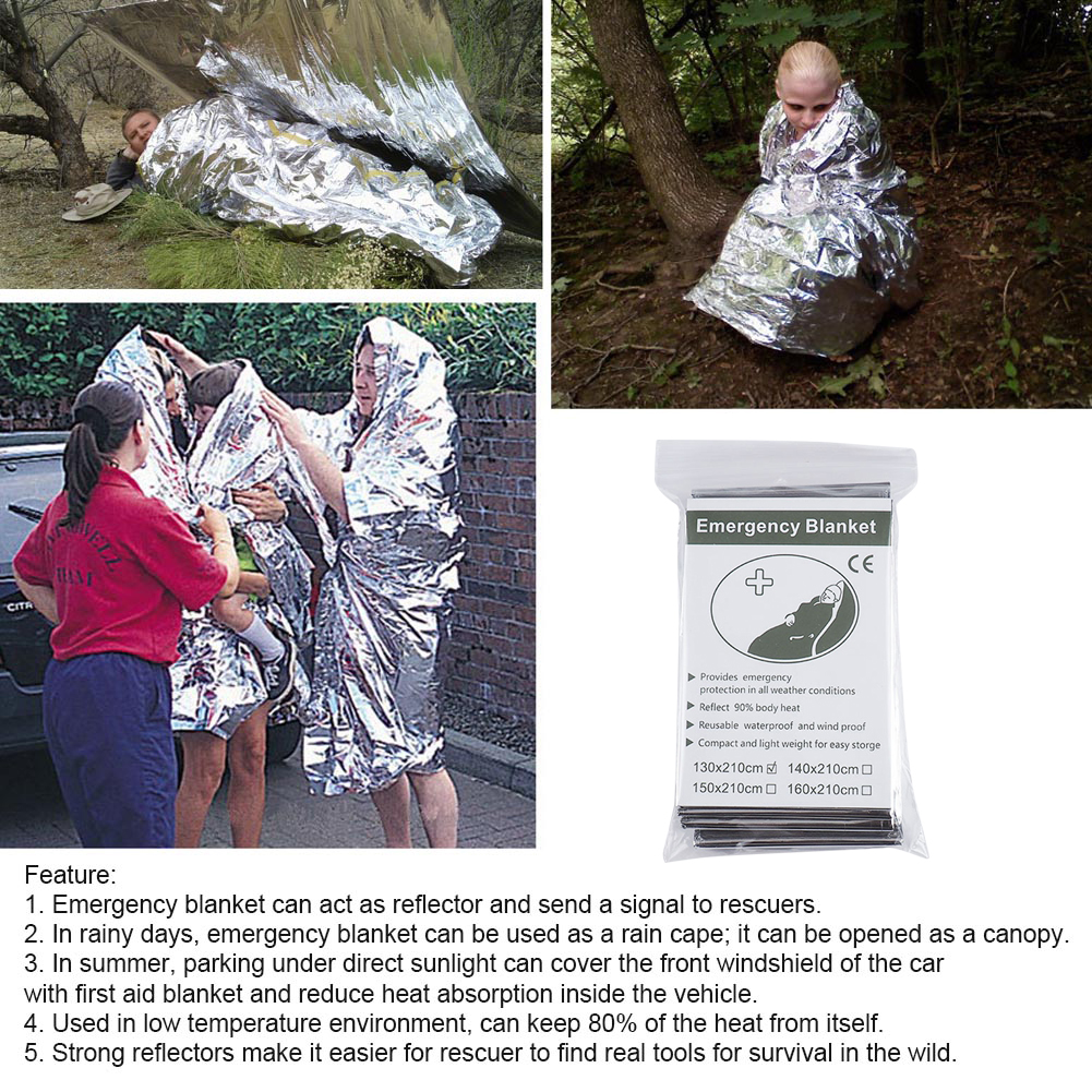 1-10PCS Emergency Thermal Blan - Outdoor Camping Rug 评论和价格