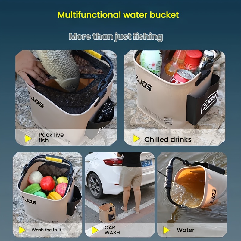 Portable Folding Bucket 8L/13L - Camping Rope 评论和价格