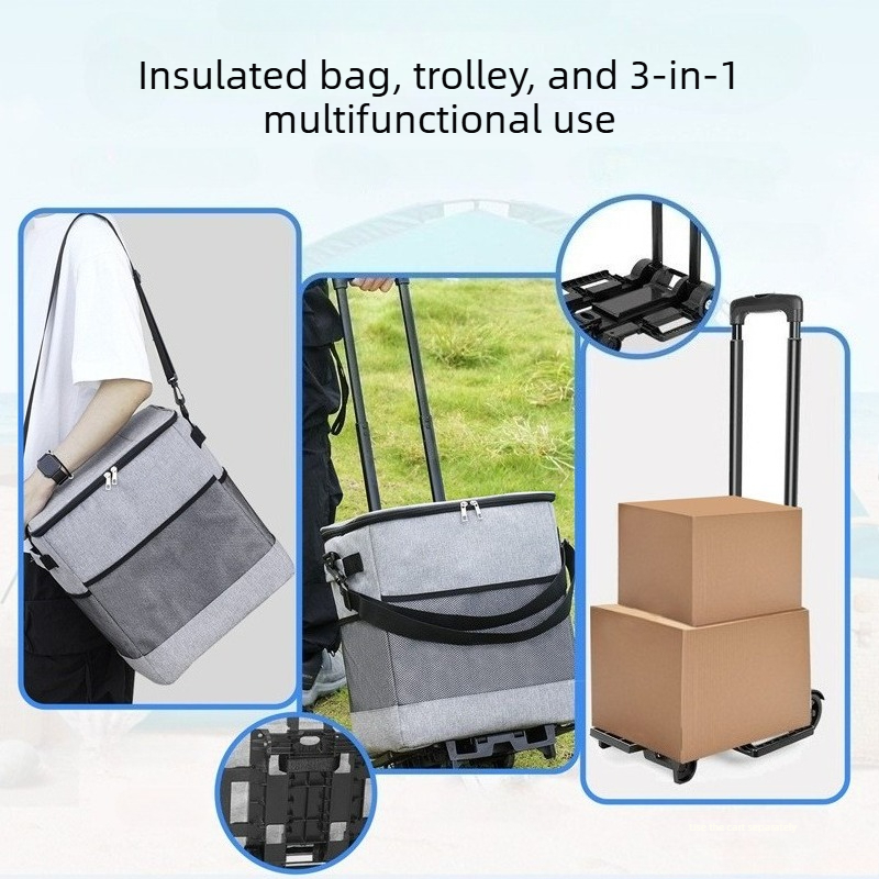 Foldable Camping Wagon with In - Outdoor Camping Trolley 评论和价格
