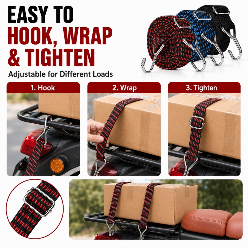 3cm Wide Elastic Cargo Strap 1 - Camping Rope 评论和价格