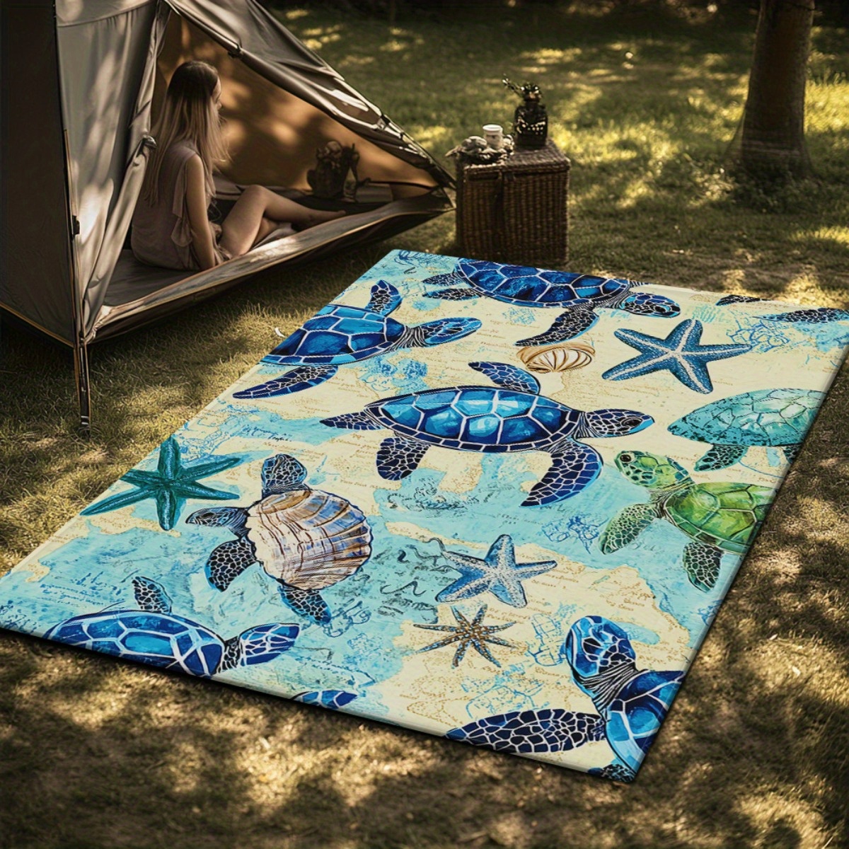 Turtle ocean scene patterns, s - Outdoor Camping Venues 评论和价格