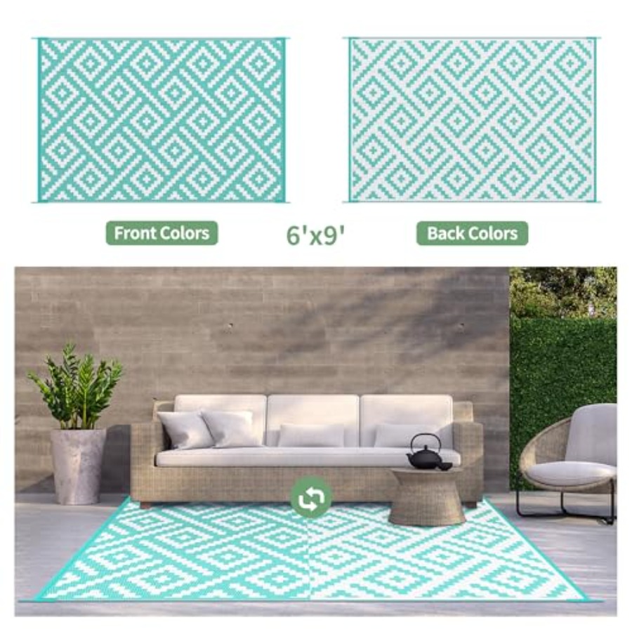 Outdoor Rug for Patio Clearanc - Outdoor Camping Rug 评论和价格
