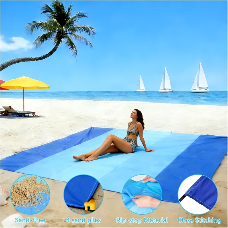Large Sand Proof Beach Blanket - Outdoor Camping Rug 评论和价格