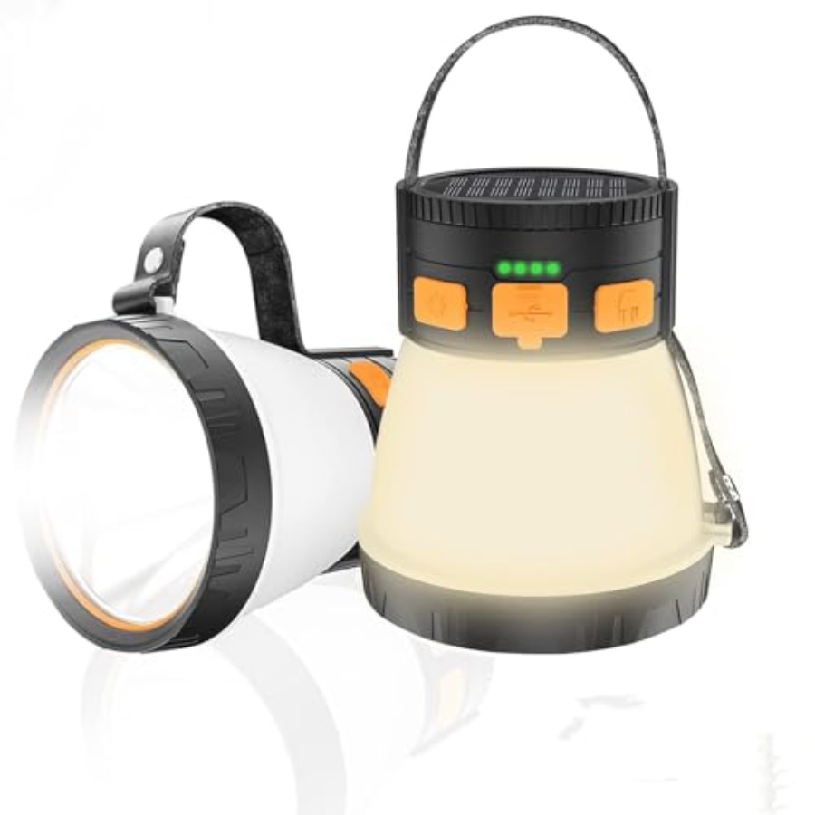 2 Pack LED Camping Lantern, 15 - Camping Solar Lantern 评论和价格