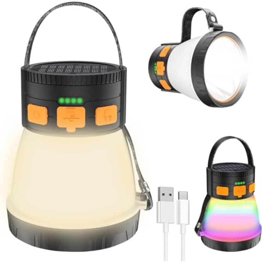 2 Pack LED Camping Lantern, 15 - Camping Solar Lantern 评论和价格