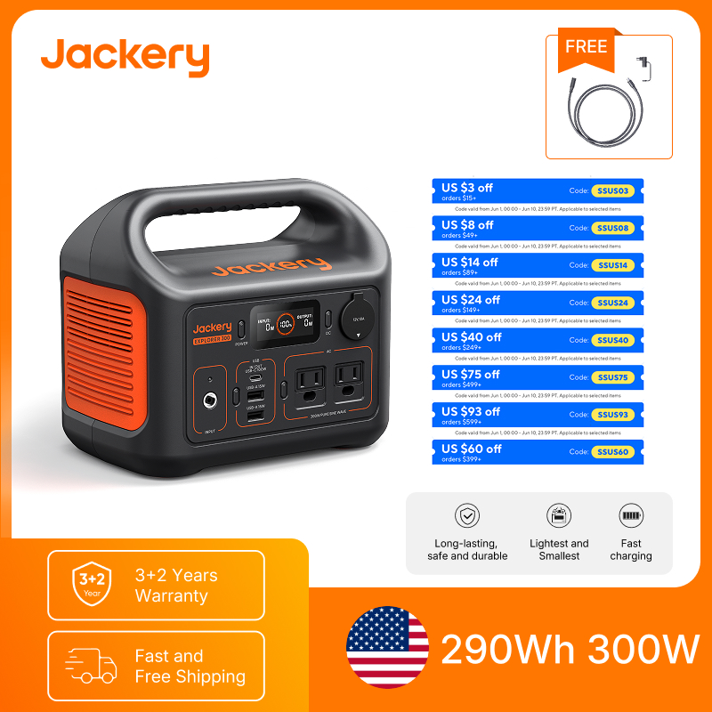 Jackery Portable Power Station - Camping Rope 评论和价格