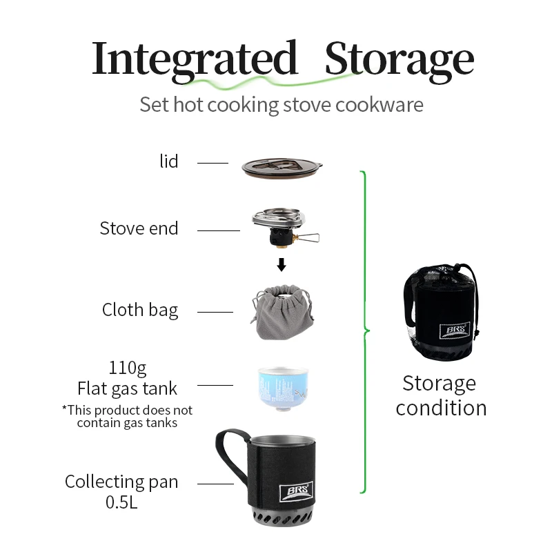 1500W BRS 61 Outdoor Integrate - Outdoor Camping Gas Heater 评论和价格