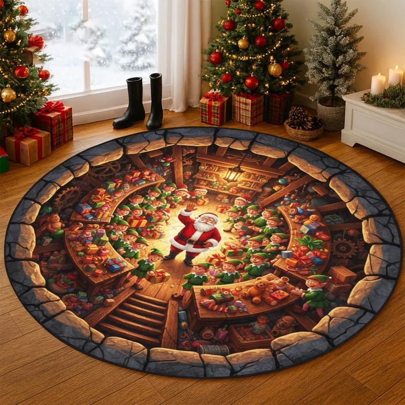 Texas Star Area Rug Round Brow - Outdoor Camping In Texas 评论和价格