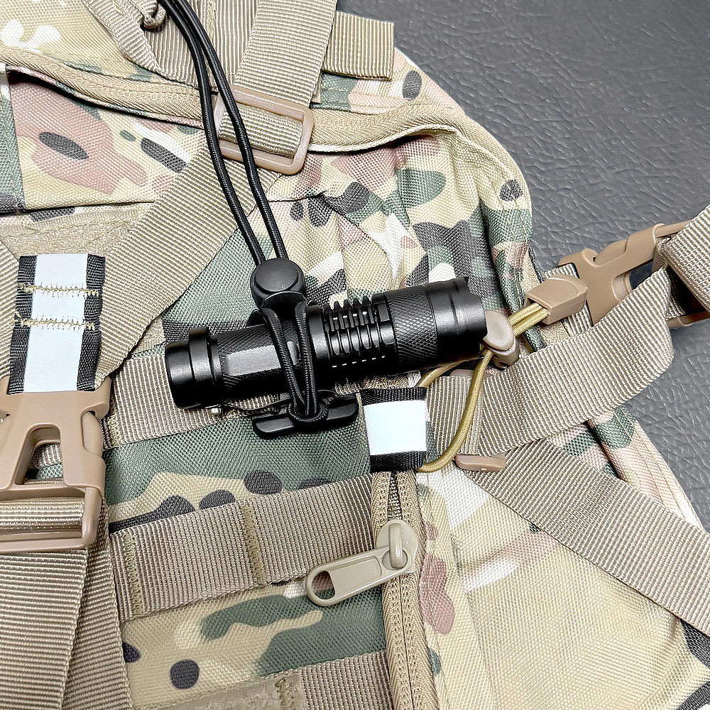 Flashlight Clip Outdoor Backpa - Camping Rope 评论和价格