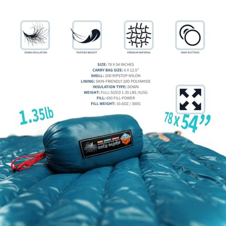 Ultralight Down Camping Blanke - Camping Hammock 评论和价格
