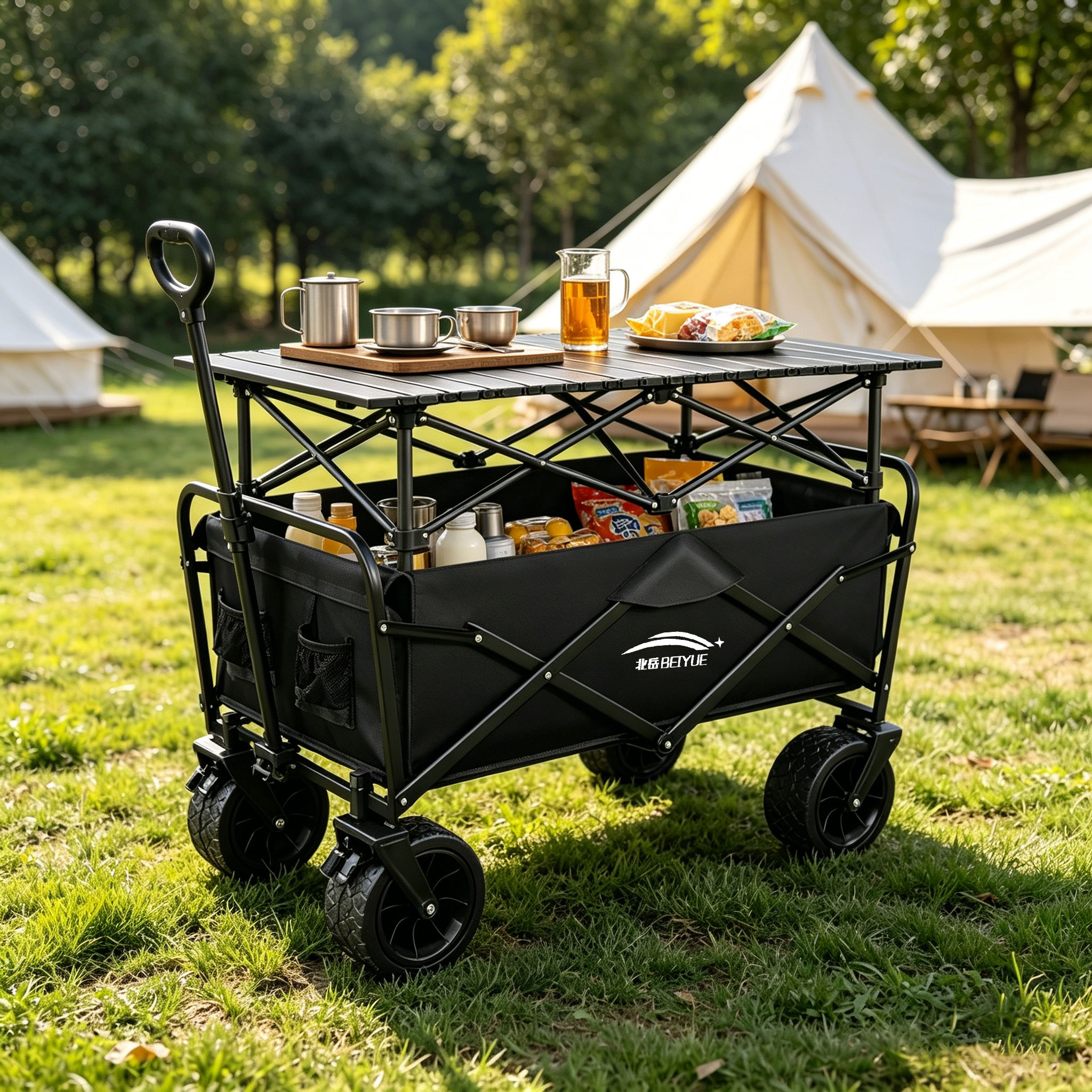 Beiyue Outdoor Camping Hand-Pu - Outdoor Camping Trolley 评论和价格