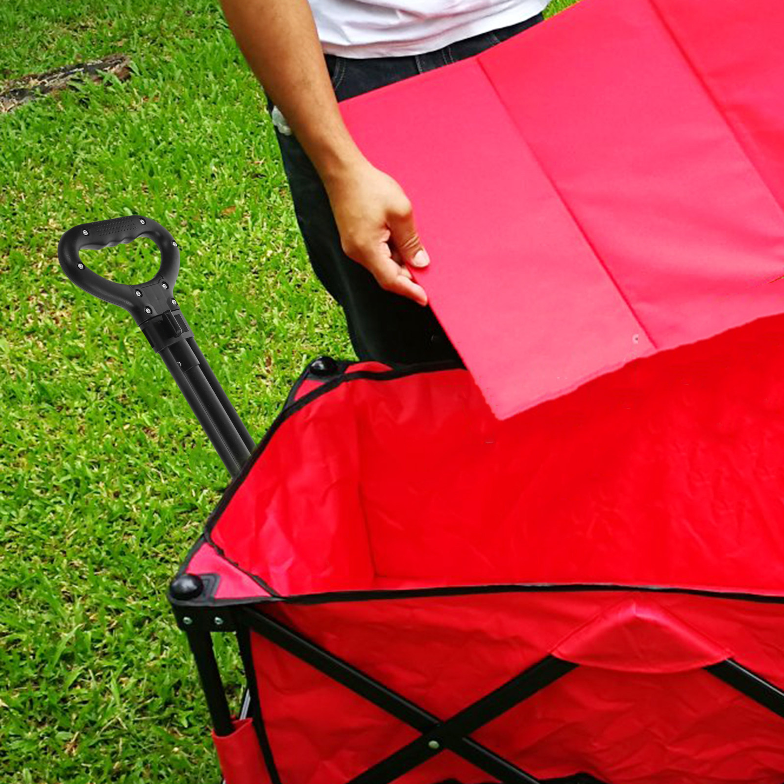 Telescoping Folding Wagon Pull - Outdoor Camping Trolley 评论和价格