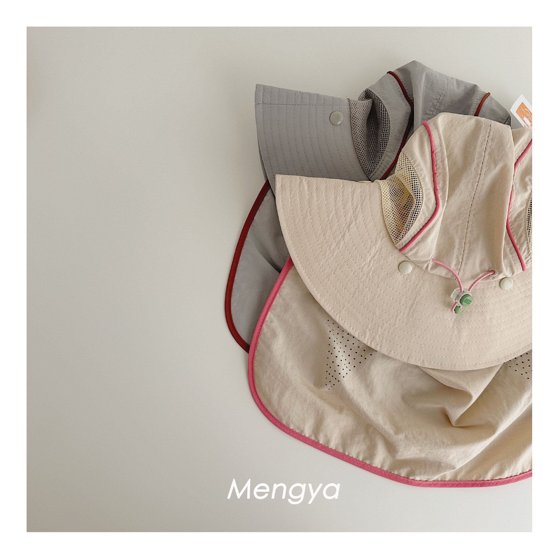 baby boys girls Stitching Mesh - Camping Outdoor Quick Drying Sun Neck Protection Cap Hat 评论和价格