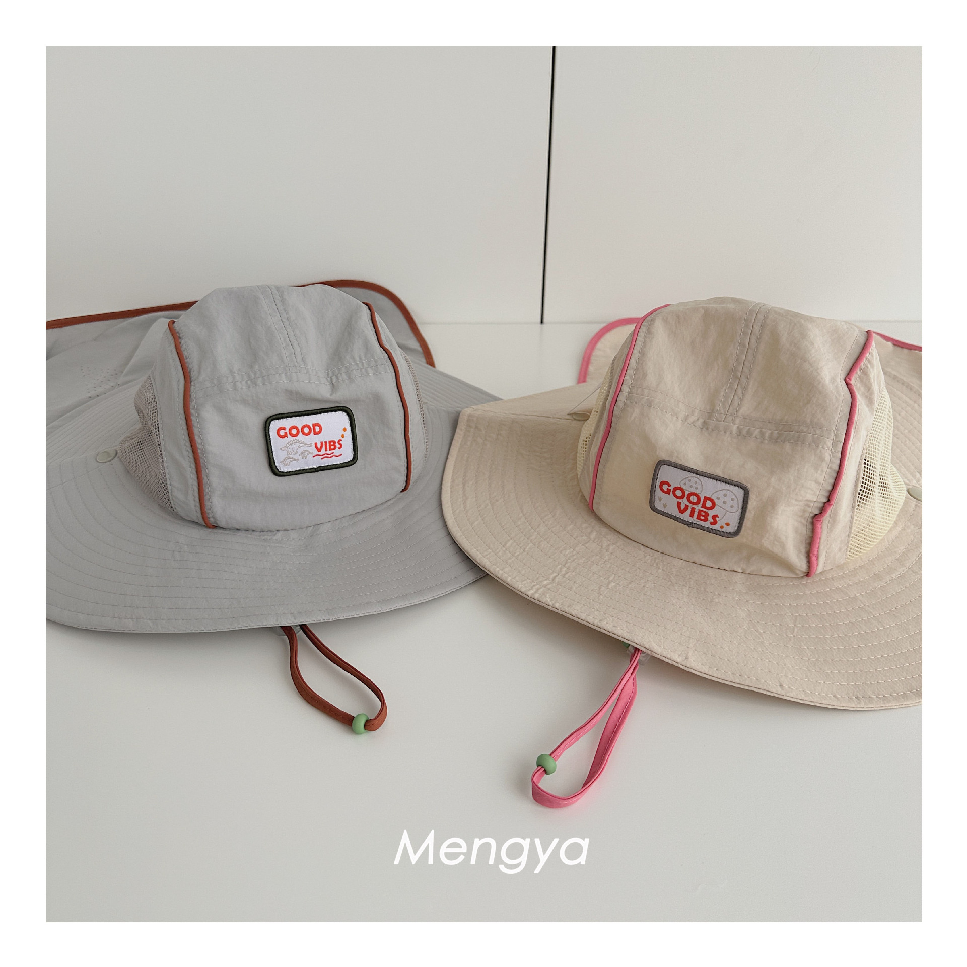 baby boys girls Stitching Mesh - Camping Outdoor Quick Drying Sun Neck Protection Cap Hat 评论和价格