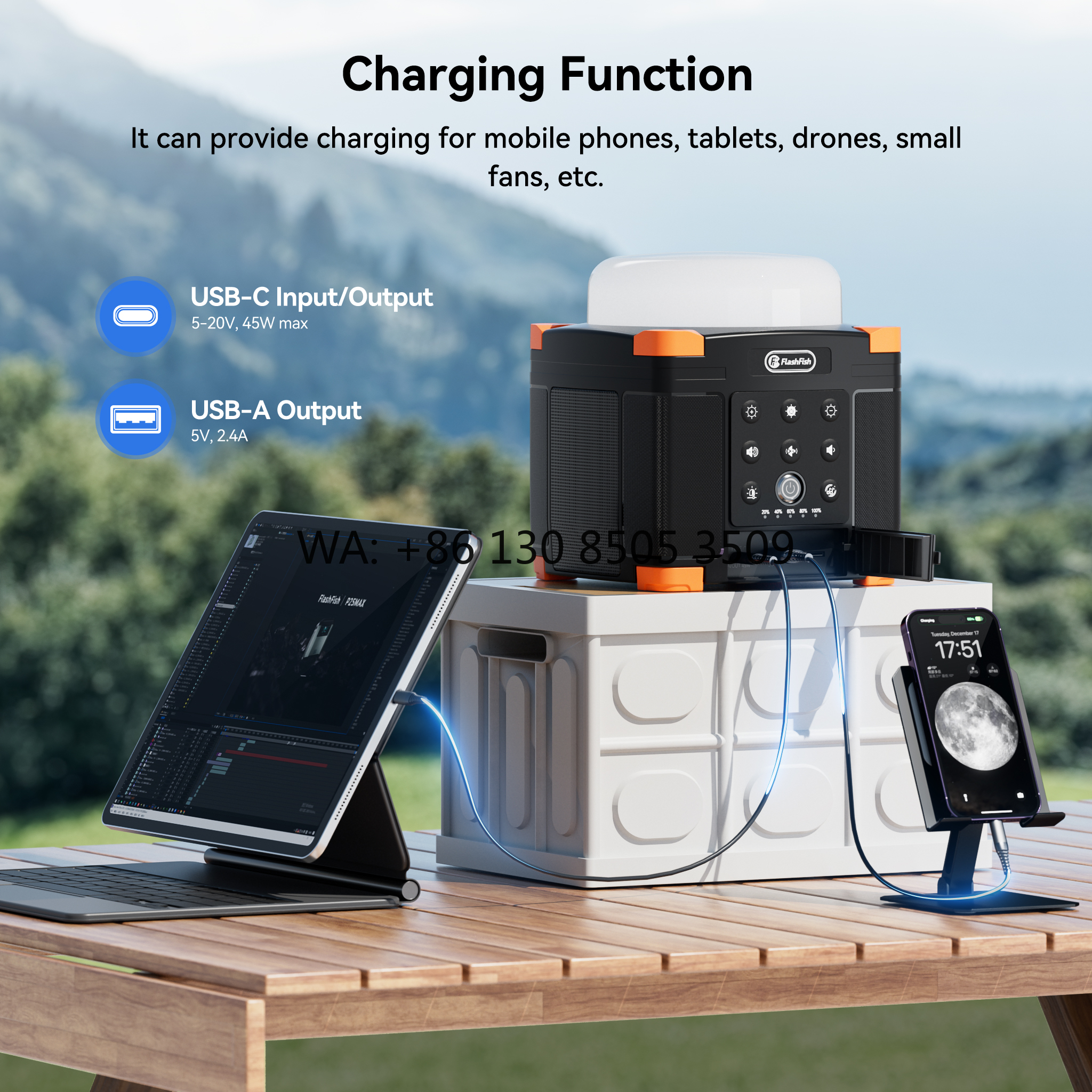 Portable Hardcore Power Bank S - Camping Solar Lantern 评论和价格