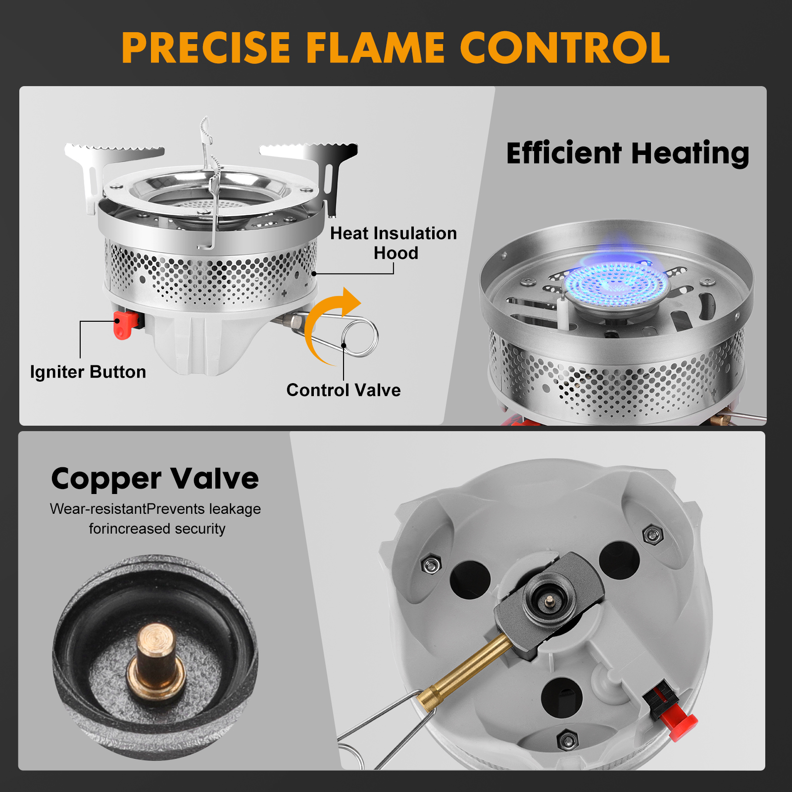 1.4L Portable Cooking System W - Outdoor Camping Gas Heater 评论和价格