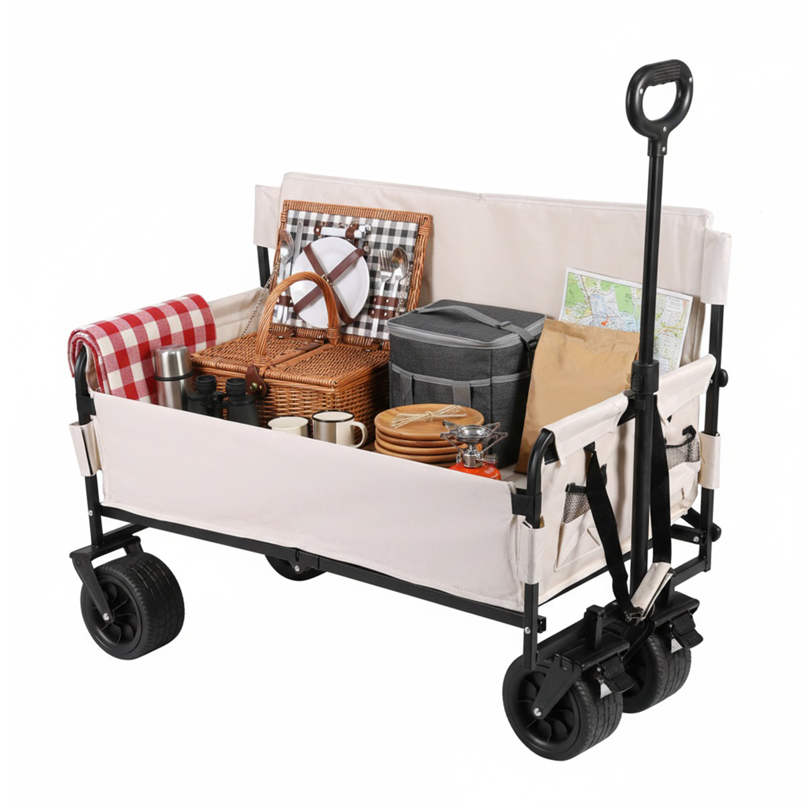 Large Capacity Collapsible Wag - Outdoor Camping Trolley 评论和价格