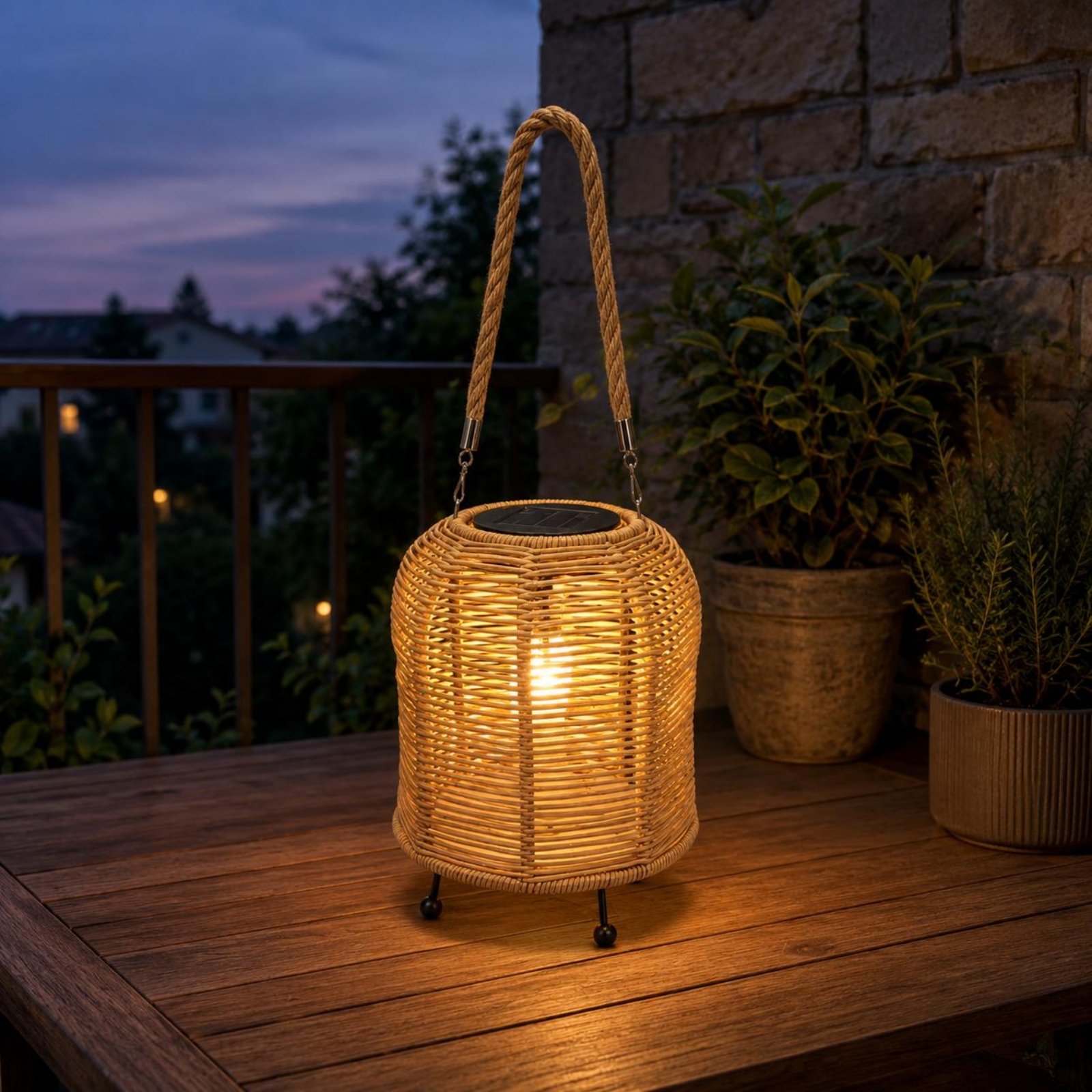 Handwoven Solar Lantern Warm L - Camping Solar Lantern 评论和价格