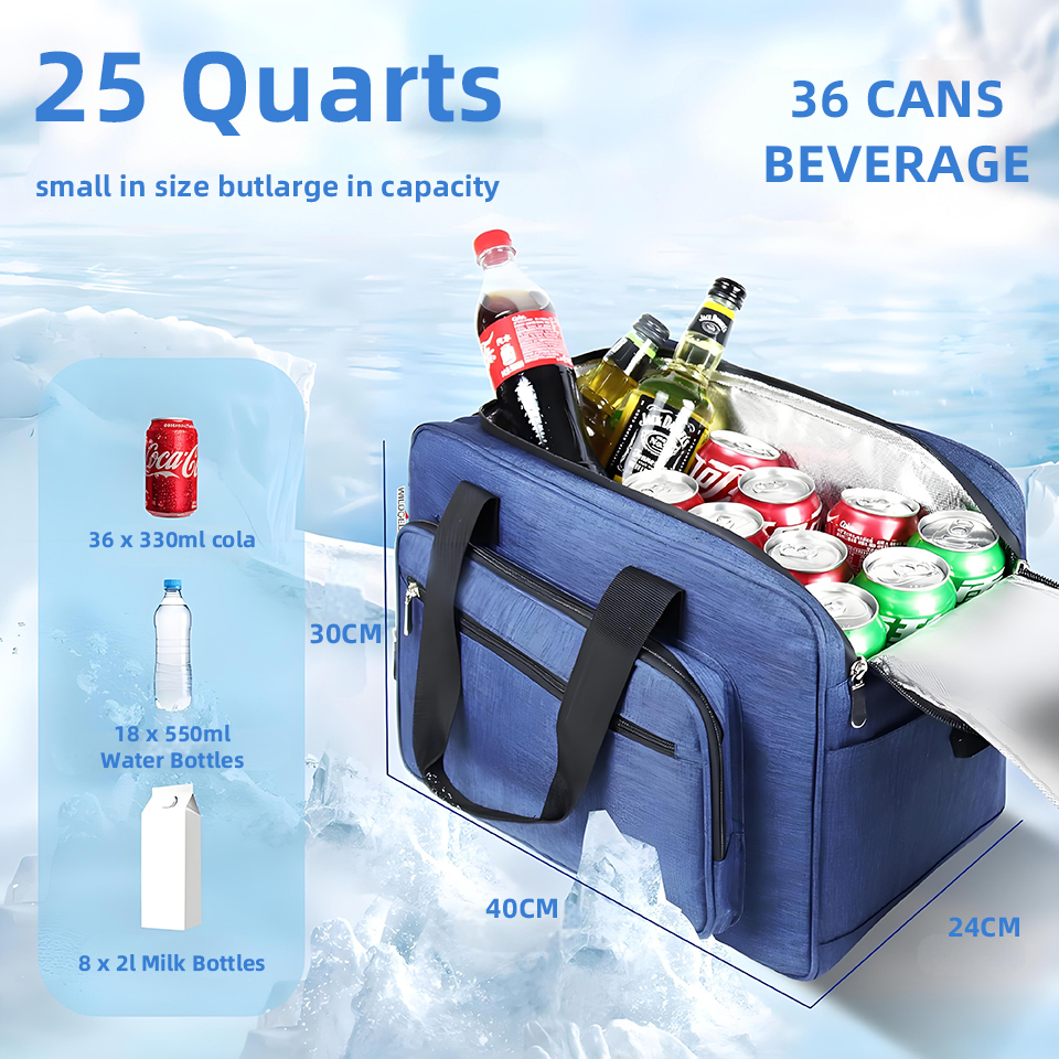 25L 3‑Layer Handheld Lunch Bag - Outdoor Camping Fridge 评论和价格