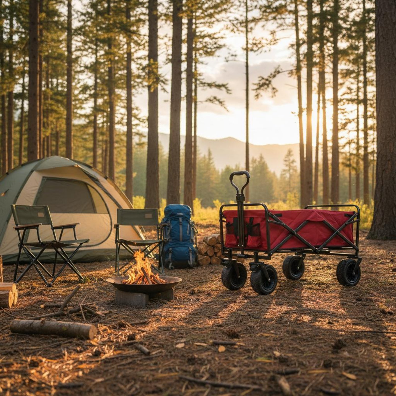 Folding Wagon Foldable Camping - Outdoor Camping Trolley 评论和价格