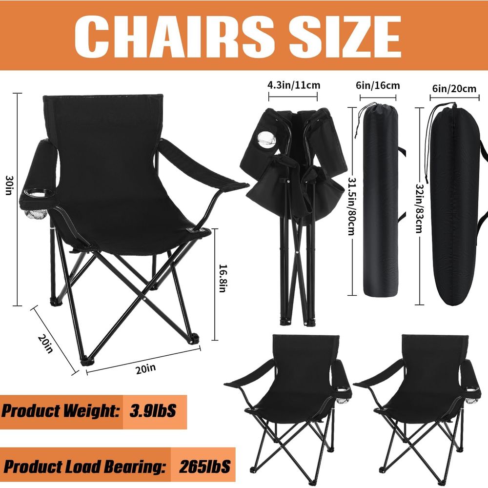 Portable Folding Camping Chair - Outdoor Activities In Camping 评论和价格