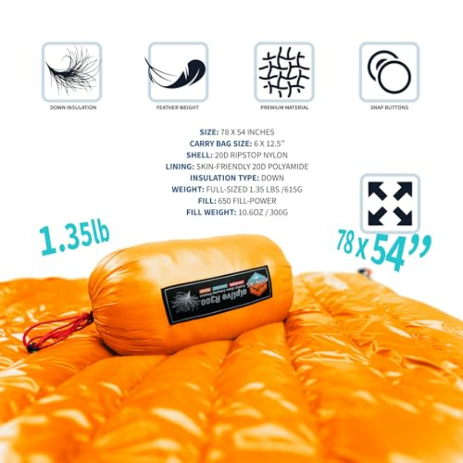 Ultralight Down Camping Blanke - Camping Hammock 评论和价格