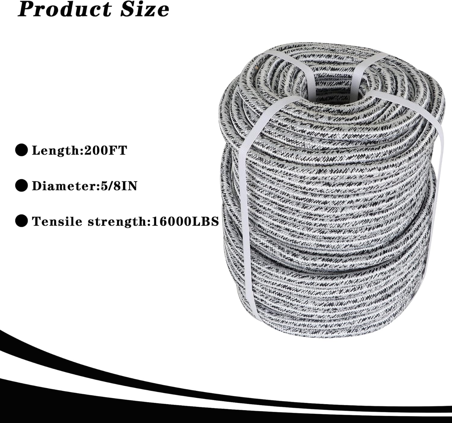 5/8 x 200FT Heavy Duty Braided - Camping Rope 评论和价格