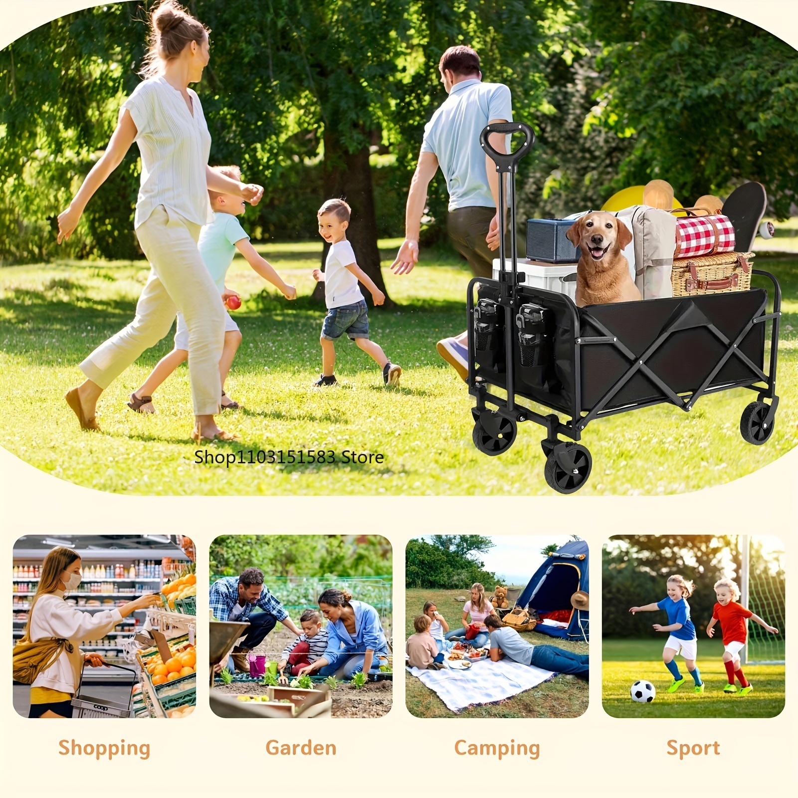 Extra Long Extender Folding Ca - Outdoor Camping Trolley 评论和价格