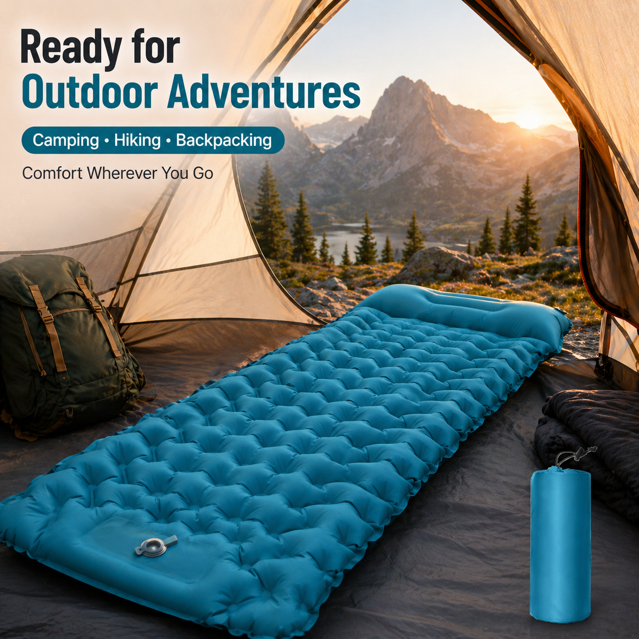Ultralight Inflatable Camping  - Outdoor Camping Rug 评论和价格