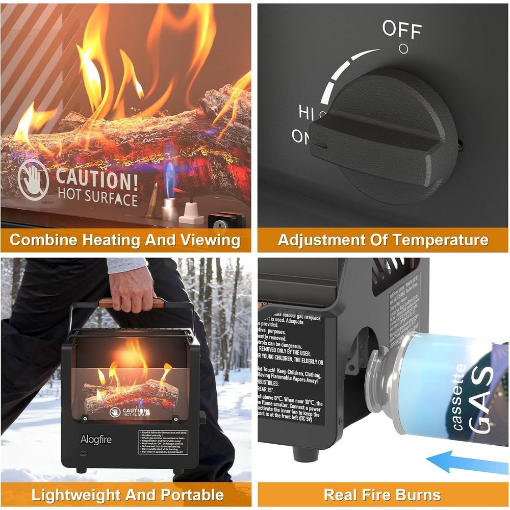 Portable 3-in-1 Gas Fire Pit,  - Outdoor Camping Gas Heater 评论和价格