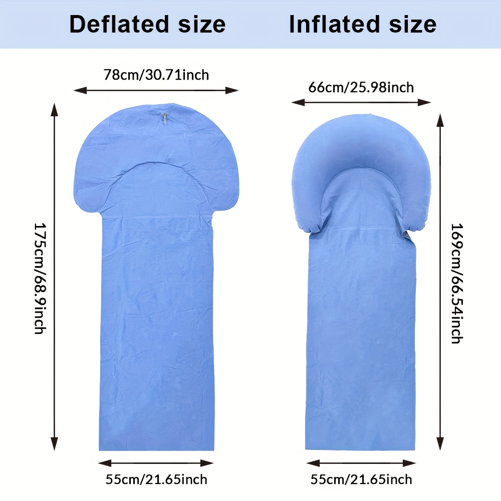 Beach Mat with Inflatable Head - Outdoor Camping Rug 评论和价格