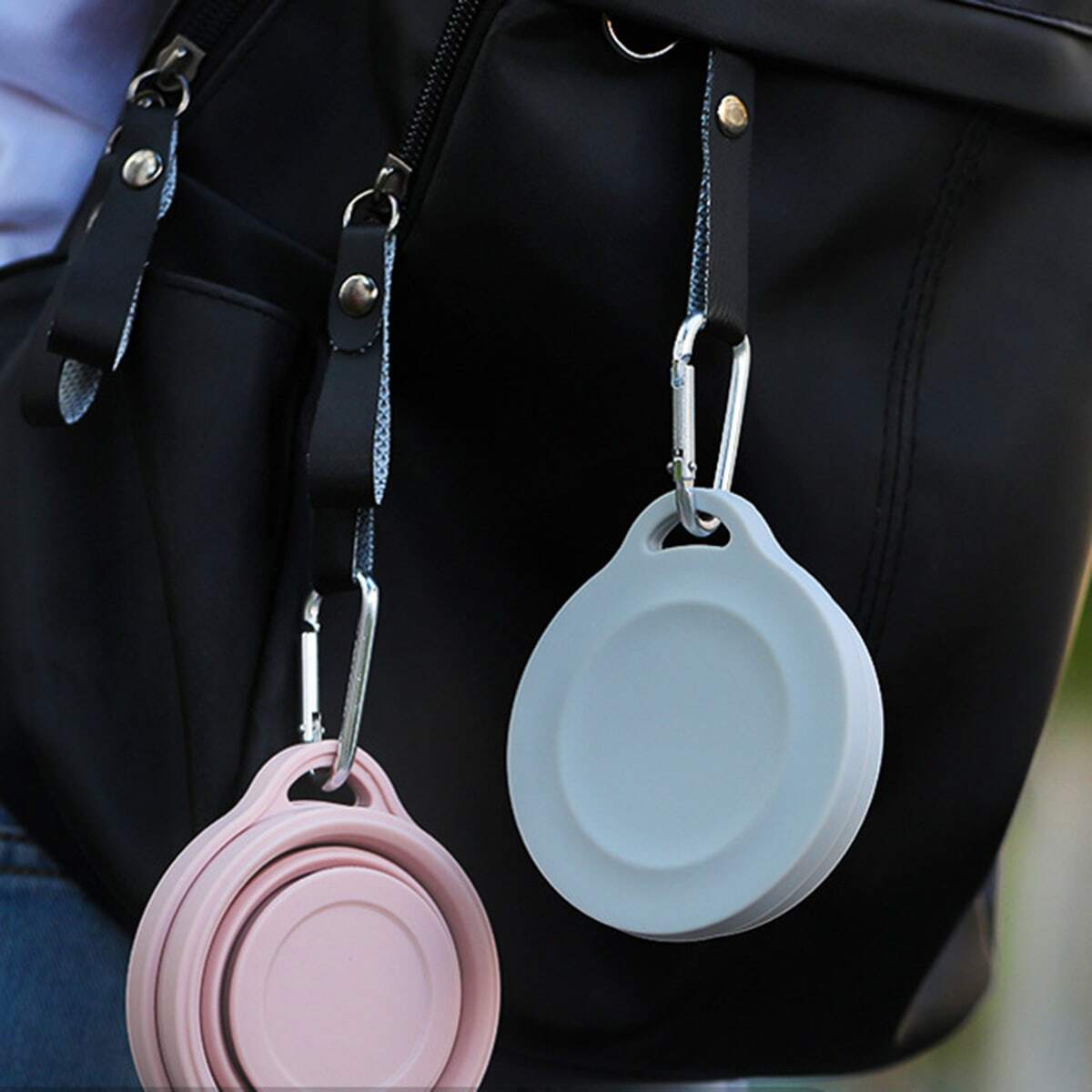 1pc Pink Collapsible Silicone  - Outdoor Activities In Camping 评论和价格